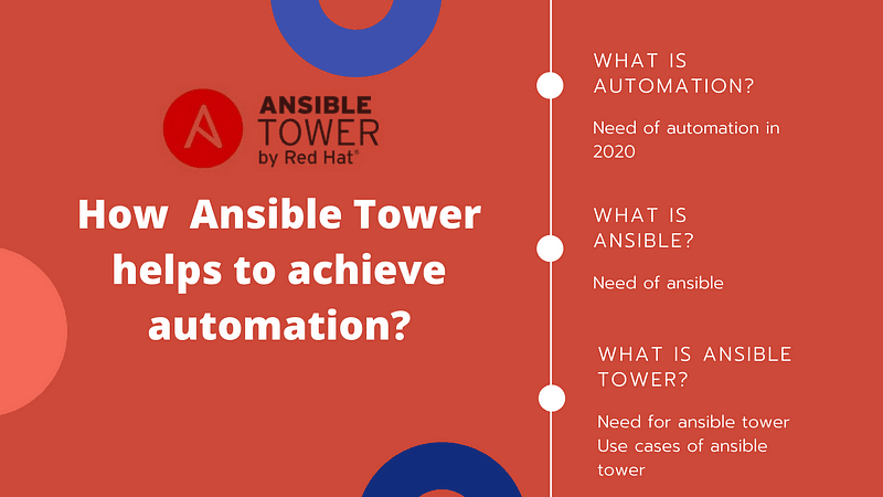 How Ansible Tower helps to achieve automation?